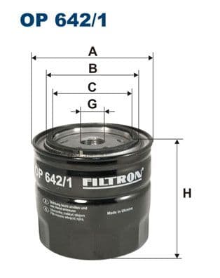 Eļļas filtrs FILTRON OP 642/1 1