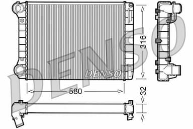 Radiators, Motora dzesēšanas sistēma DENSO DRM09101 1