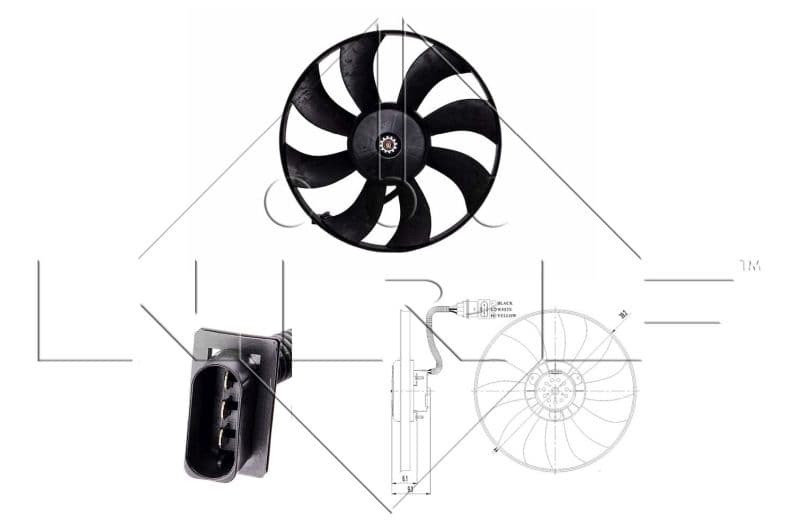 Ventilators, Motora dzesēšanas sistēma NRF 47410 1