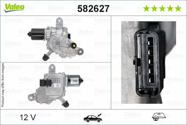 Stikla tīrītāju motors VALEO 582627 1