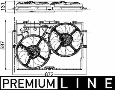 Ventilators, Motora dzesēšanas sistēma MAHLE CFF 228 000P 1