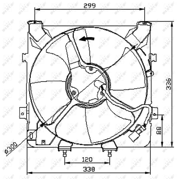 Ventilators, Motora dzesēšanas sistēma NRF 47041 1