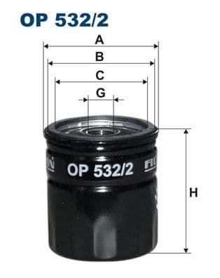 Eļļas filtrs FILTRON OP 532/2 1