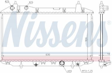 Radiators, Motora dzesēšanas sistēma NISSENS 68147 5