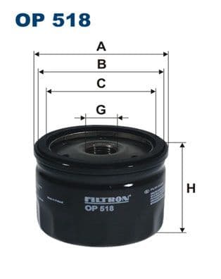 Eļļas filtrs FILTRON OP 518 1