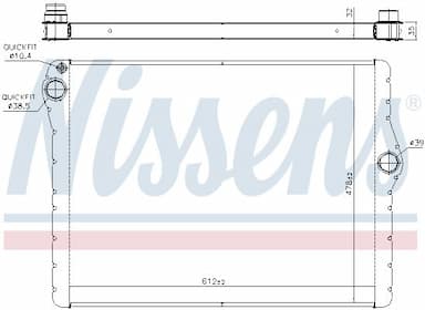 Radiators, Motora dzesēšanas sistēma NISSENS 60777 6