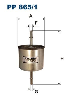 Degvielas filtrs FILTRON PP 865/1 1