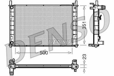 Radiators, Motora dzesēšanas sistēma DENSO DRM10046 1