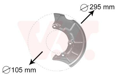 Dubļu sargs, Bremžu disks VAN WEZEL 5888371 1