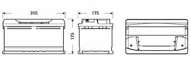 Startera akumulatoru baterija EXIDE EB802 2