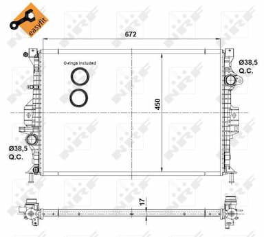 Radiators, Motora dzesēšanas sistēma NRF 53737 4