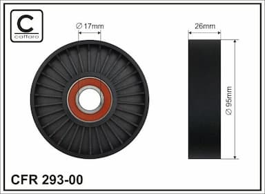 Spriegotājrullītis, Ķīļrievu siksna CAFFARO 293-00 1