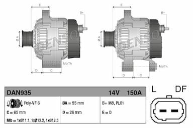 Ģenerators DENSO DAN935 3