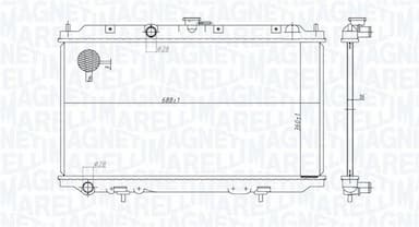 Radiators, Motora dzesēšanas sistēma MAGNETI MARELLI 350213176200 1