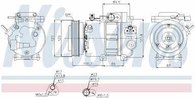 Kompresors, Gaisa kond. sistēma NISSENS 89278 5
