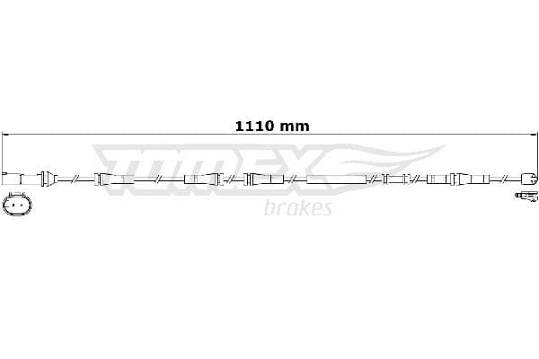 Indikators, Bremžu uzliku nodilums TOMEX Brakes TX 31-27 1