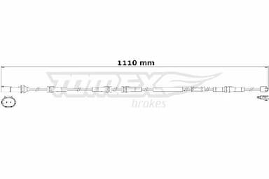 Indikators, Bremžu uzliku nodilums TOMEX Brakes TX 31-27 1