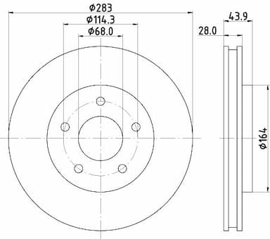 Bremžu diski HELLA 8DD 355 125-071 4