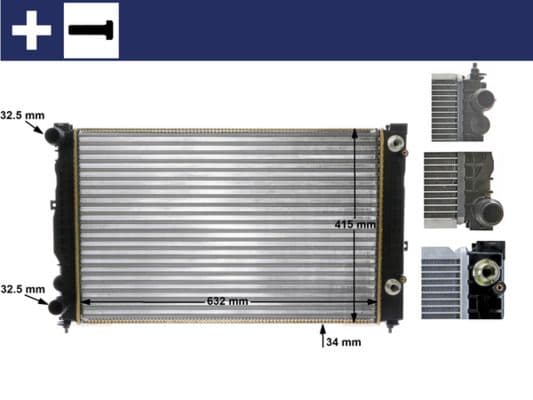 Radiators, Motora dzesēšanas sistēma MAHLE CR 132 000S 1