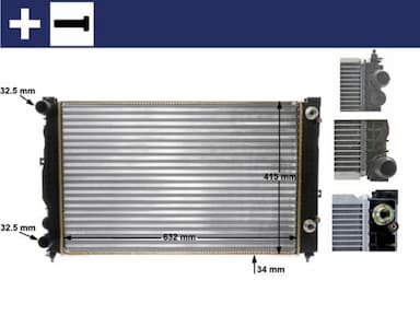 Radiators, Motora dzesēšanas sistēma MAHLE CR 132 000S 1