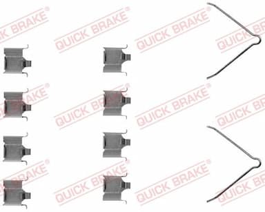 Piederumu komplekts, Disku bremžu uzlikas QUICK BRAKE 109-1166 1