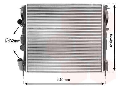 Radiators, Motora dzesēšanas sistēma VAN WEZEL 43002270 1