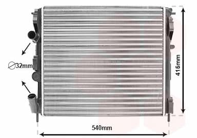 Radiators, Motora dzesēšanas sistēma VAN WEZEL 43002270 1