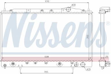 Radiators, Motora dzesēšanas sistēma NISSENS 62865 5