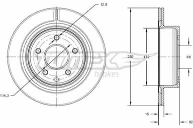 Bremžu diski TOMEX Brakes TX 71-72 1