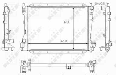 Radiators, Motora dzesēšanas sistēma NRF 59050 1