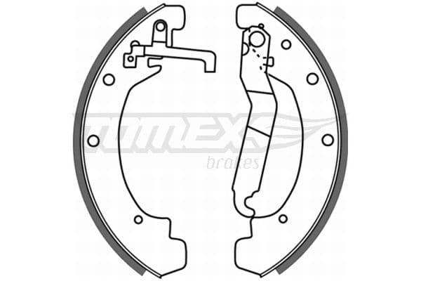 Bremžu loku komplekts TOMEX Brakes TX 21-12 1