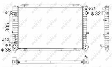 Radiators, Motora dzesēšanas sistēma NRF 53377 5