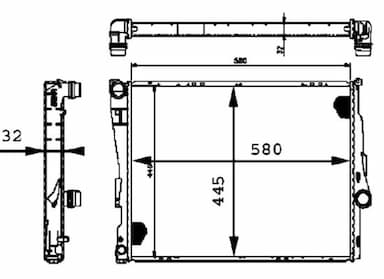 Radiators, Motora dzesēšanas sistēma MAHLE CR 458 000P 2