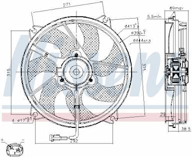 Ventilators, Motora dzesēšanas sistēma NISSENS 85606 6