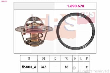 Termostats, Dzesēšanas šķidrums EPS 1.880.787 1