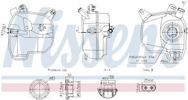 Kompensācijas tvertne, Dzesēšanas šķidrums NISSENS 996380 5