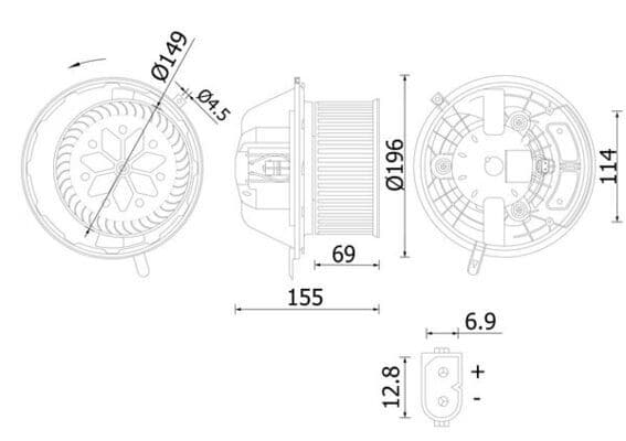 Salona ventilators MAHLE AB 219 000S 1