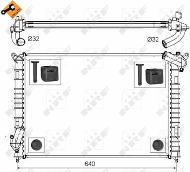 Radiators, Motora dzesēšanas sistēma NRF 53808 5