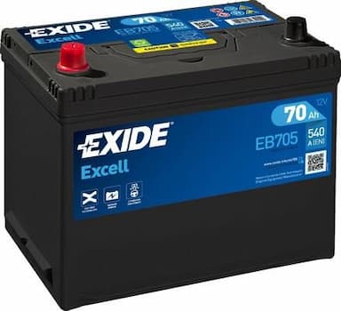 Startera akumulatoru baterija EXIDE EB705 1