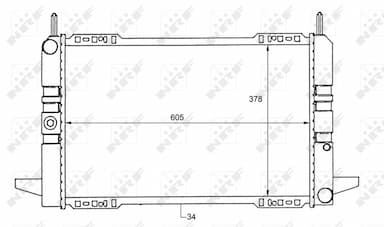 Radiators, Motora dzesēšanas sistēma NRF 50111 5