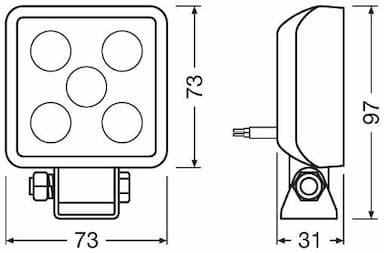 Darba gaismas lukturis ams-OSRAM LEDWL103-WD 3