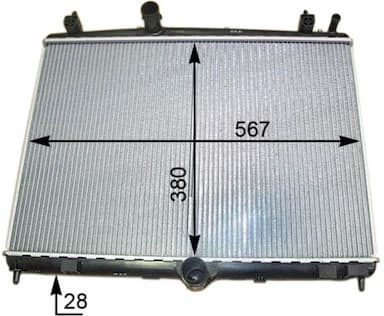 Radiators, Motora dzesēšanas sistēma MAHLE CR 2113 000S 2