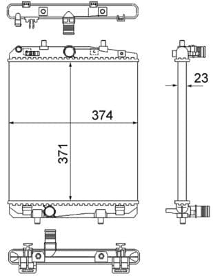 Radiators, Motora dzesēšanas sistēma MAHLE CR 2035 000S 1