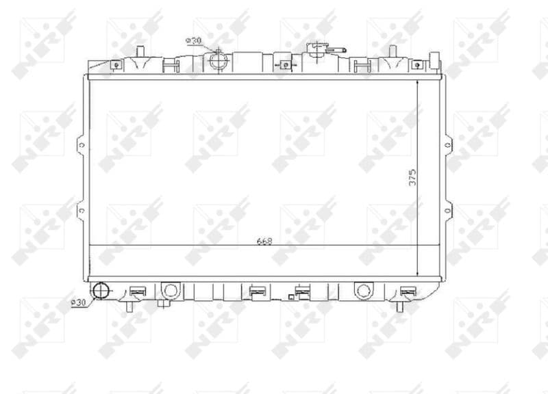 Radiators, Motora dzesēšanas sistēma NRF 53819 1