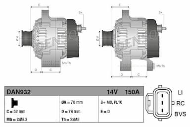 Ģenerators DENSO DAN932 3