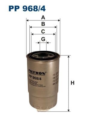 Degvielas filtrs FILTRON PP 968/4 1