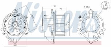 Salona ventilators NISSENS 87804 6