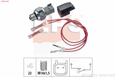 Slēdzis, Atpakaļgaitas signāla lukturis EPS 1.860.274K 1