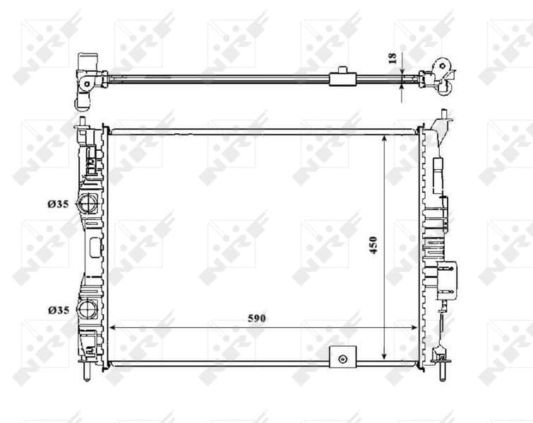 Radiators, Motora dzesēšanas sistēma NRF 53846 1