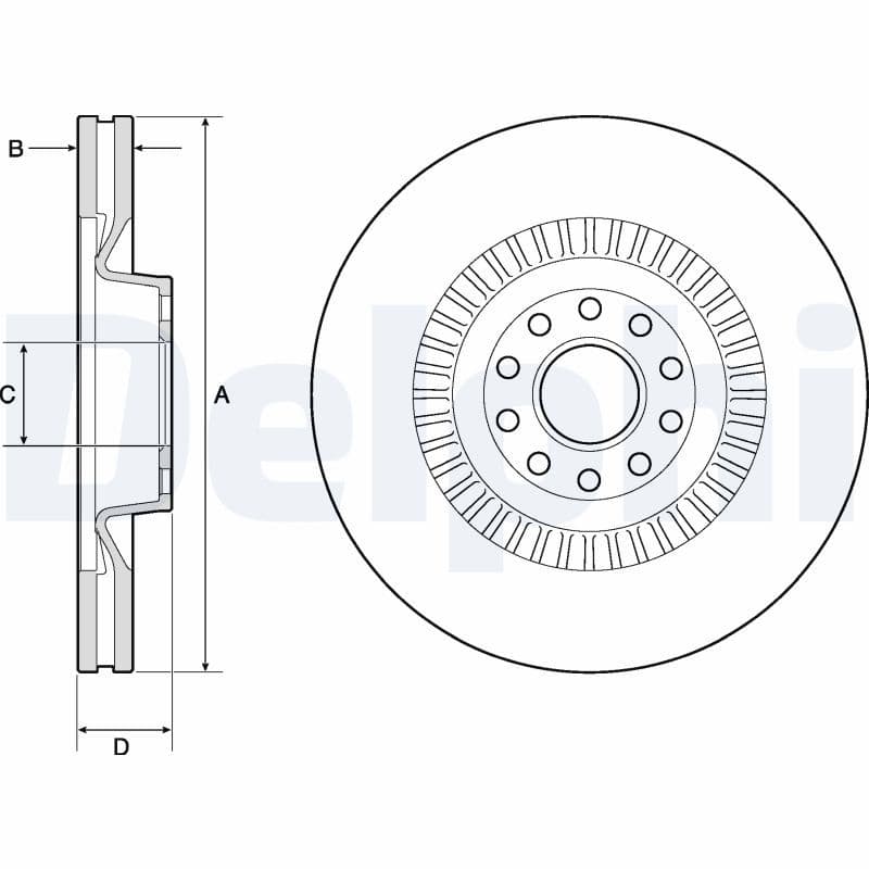 Bremžu diski DELPHI BG9957 1